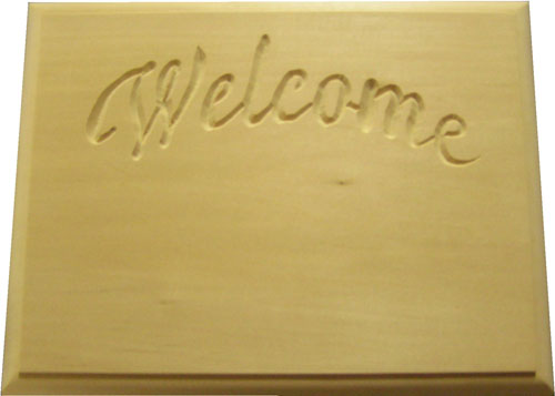 Rectangle Welcome Sign